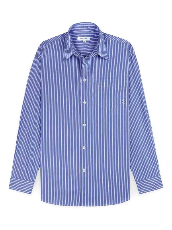 Sporty & Rich Chemise - Bleu - Bleu - Femme | SI019606302ST02