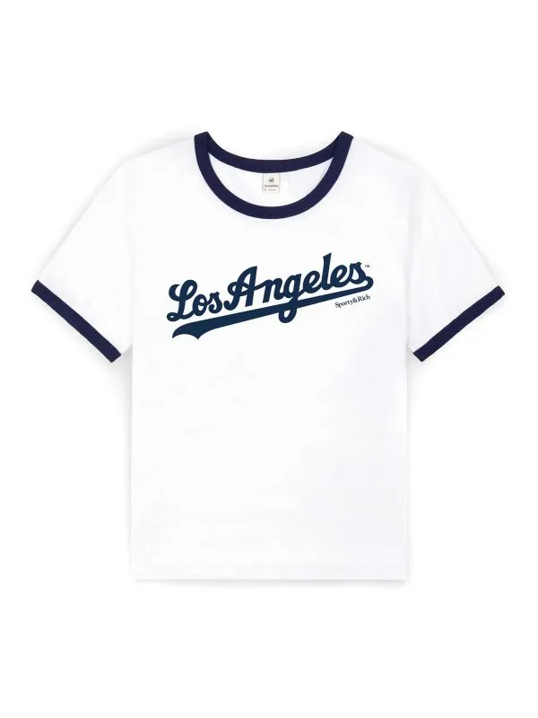 Sporty & Rich T-Shirt - Bleu - Bleu - Femme | TO073627667WH50