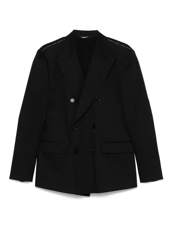 Dolce & Gabbana Blazer - Noir - Noir - Homme | G2TV8TFUFNVN0000