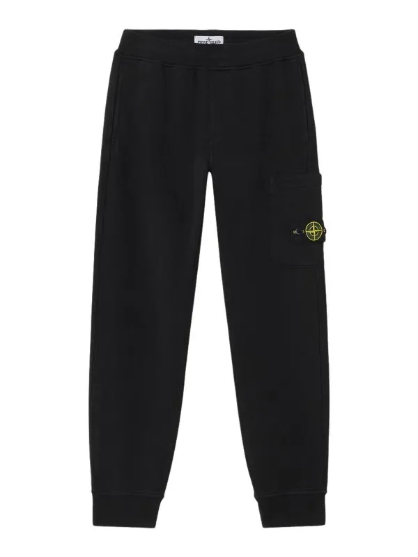 Stone Island Short - Noir - Noir - Garçon | 6200005S0040V0029