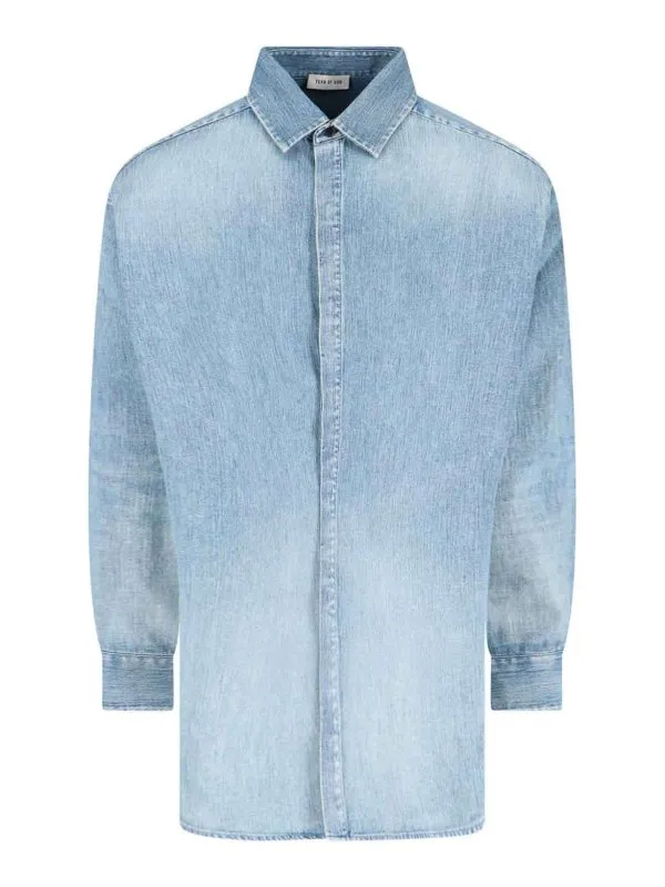 Fear Of God Chemise - Bleu - Bleu - Homme | FGE2505011DNM436