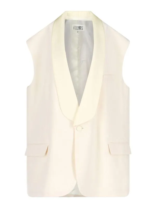 MM6 Maison Margiela Blazer - Blanc - Blanc | S62FB0069M35436102