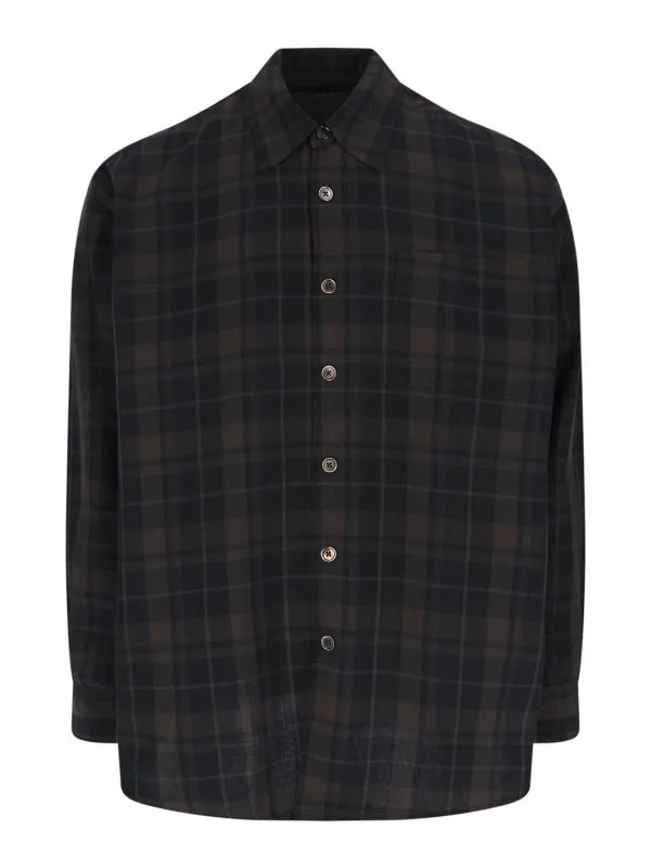 Our Legacy Chemise - Noir - Noir | M2252OBBLACKSHEERSHADOWCHECK