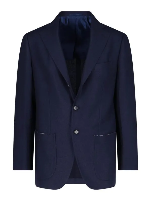 Cesare Attolini Napoli Blazer - Bleu - Bleu | GUS352SPMA01B32