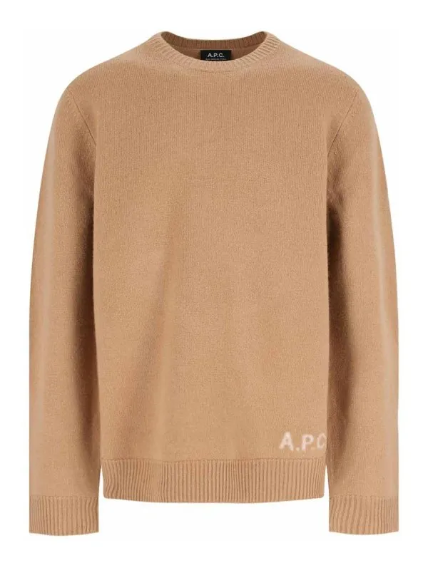 A.P.C. Pull Col Bateau - Marron - Marron - Homme | WVBDJH23059CAB