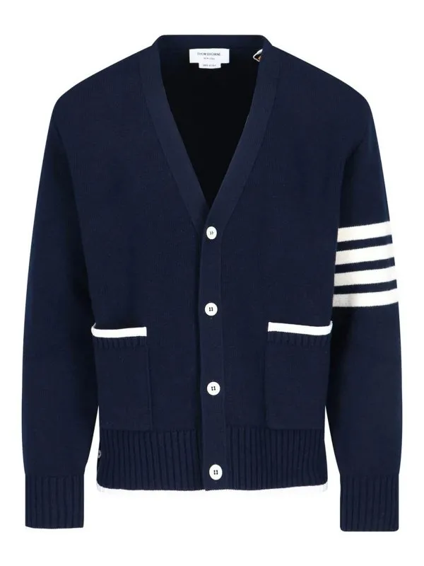 Thom Browne Cardigan - Bleu - Bleu - Homme | MKC608AY1029415