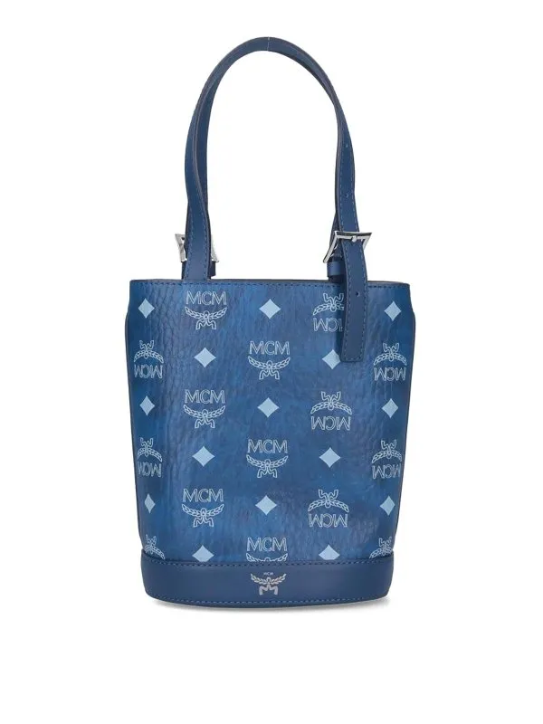 Mcm Sac Seau - Bleu - Bleu - Femme | MWTEATA011F | thebs.com