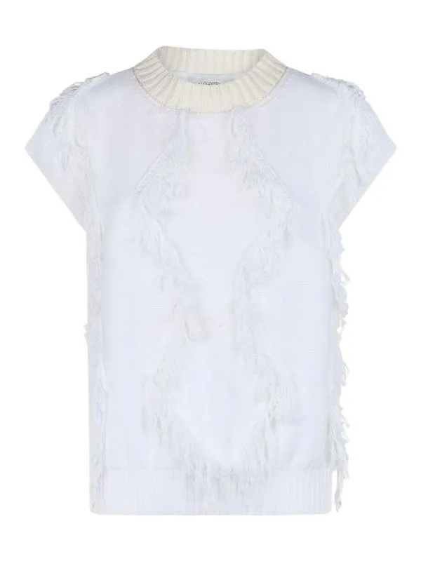 Ballantyne Pull Col Bateau - Blanc - Blanc | B1S1587C10310156