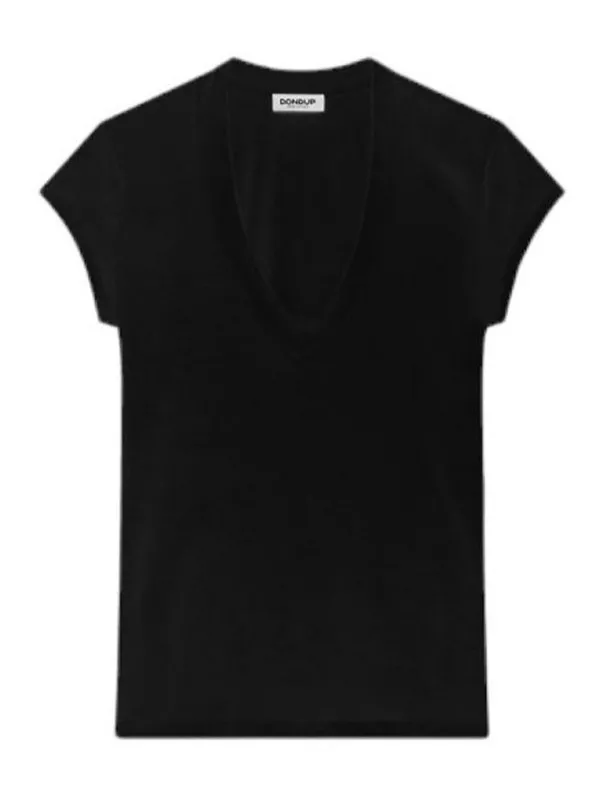 Dondup T-Shirt - Noir - Noir - Femme | DS005JS0280DZL4999