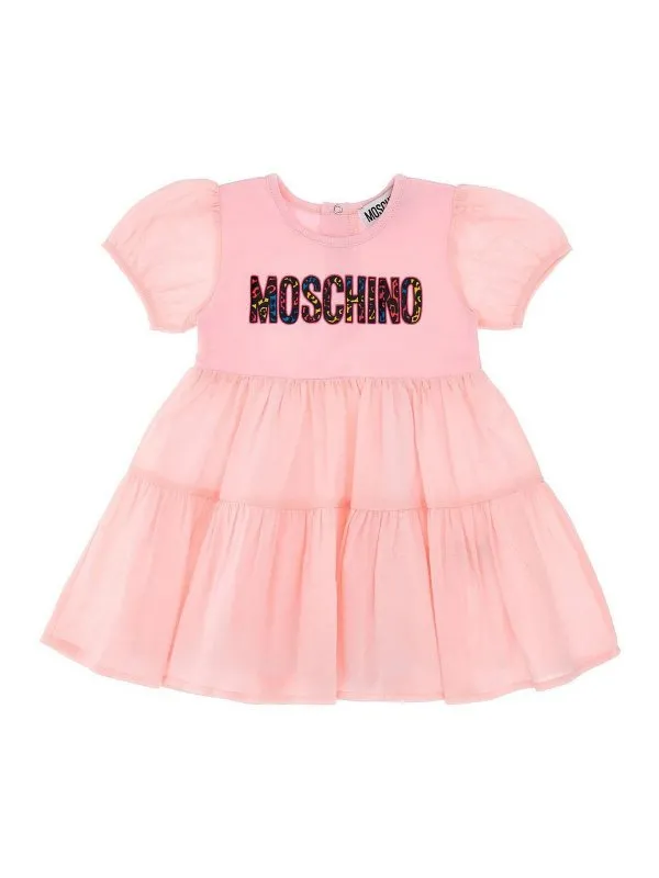 Moschino Kids Robe Au Genou - Rose - Rose | MDV0B4L1A1050209