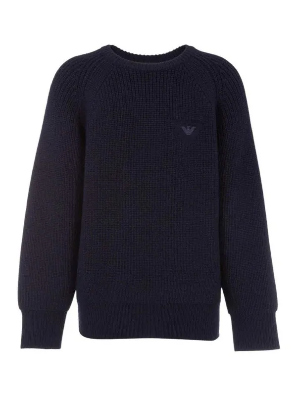 Emporio Armani Pull Col Rond - Bleu - Bleu | 6D4M574MJCZ0920