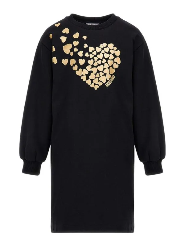 Moschino Kids Robe Au Genou - Noir - Noir | HDV0FHLDA1660100