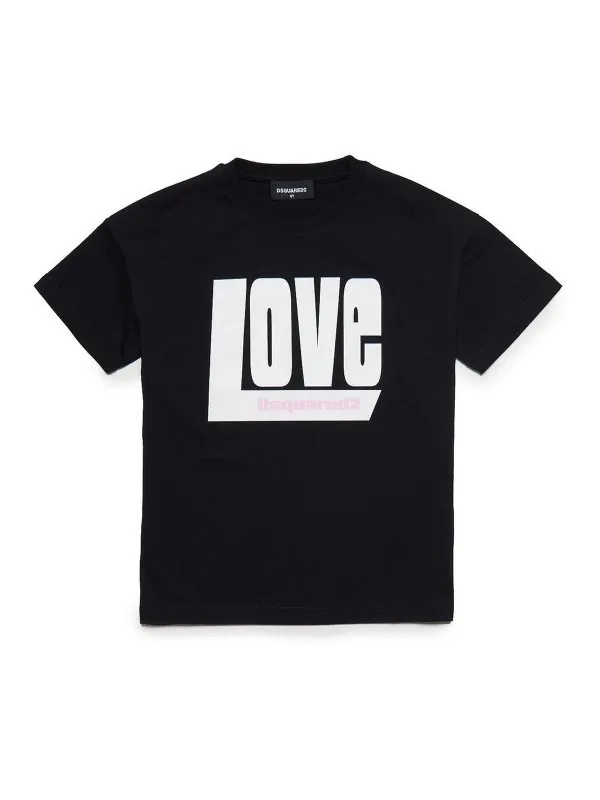 Dsquared2 T-Shirt - Noir - Noir - Fille | DQ1956D004GDQ900