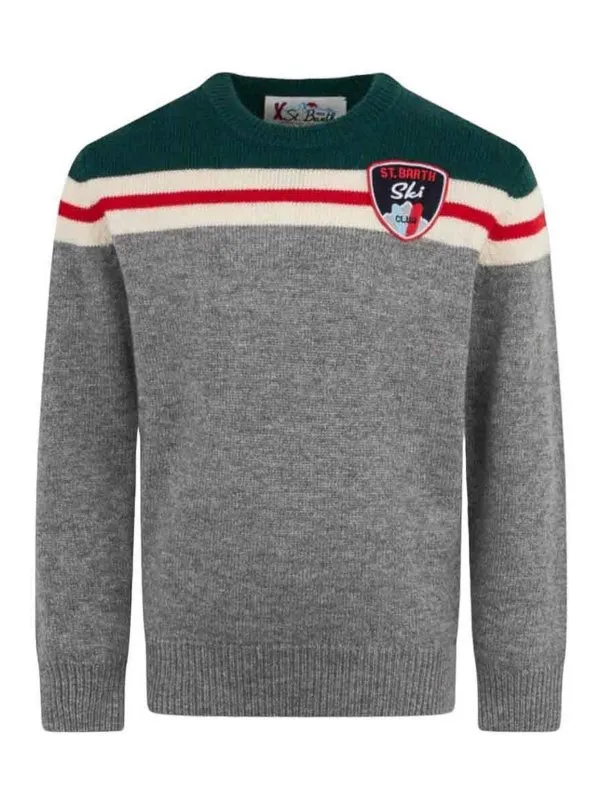 Mc2 Saint Barth Pull Col Rond - Gris - Gris | DOU000200254E