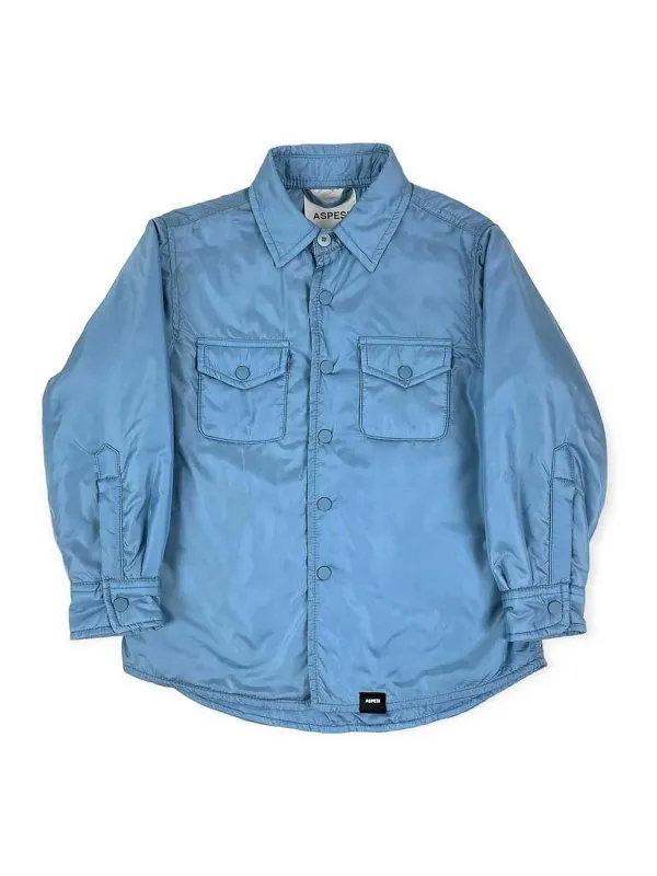 Aspesi Manteau Au Genou - Bleu Clair - Bleu Clair | 001GMN0078417