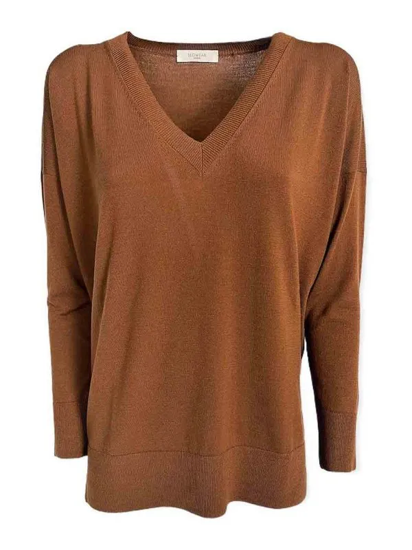 Zanone Pull Col Bateau - Marron - Marron | 852551ZM619XZ113OCRA