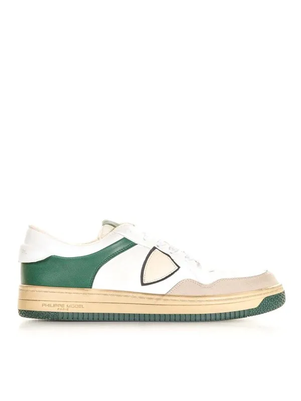 Philippe Model Baskets - Blanc - Blanc | LYLUCX26BIANCOBEIGEVERDE