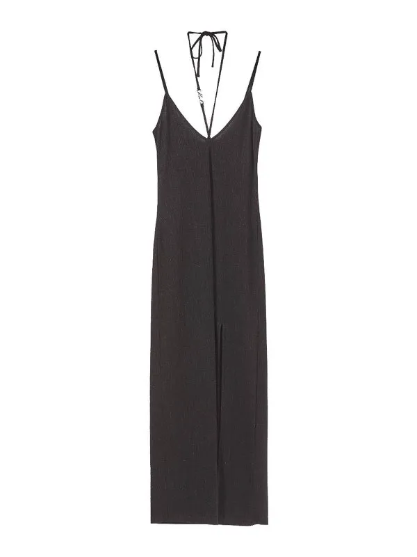 Karl Lagerfeld Maxi Robe - Noir - Noir - Femme | KHA1W46028999