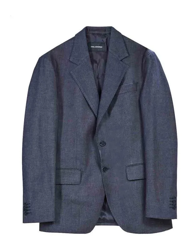 Karl Lagerfeld Blazer - Bleu - Bleu - Homme | KM155106552033606