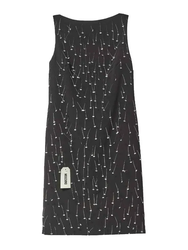 Moschino Robe Au Genou - Noir - Noir - Femme | 251D041104241555