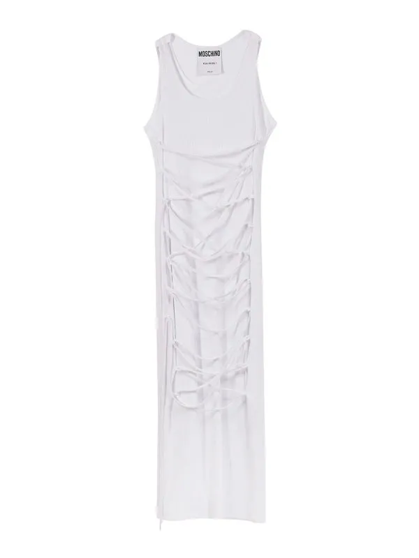 Moschino Robe De Soirée - Blanc - Blanc - Femme | 251D041404451001