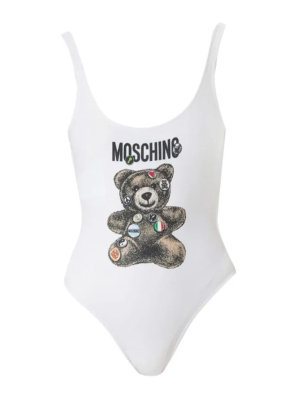 Moschino Maillot De Bain - Blanc - Blanc - Femme | 251D420204751001