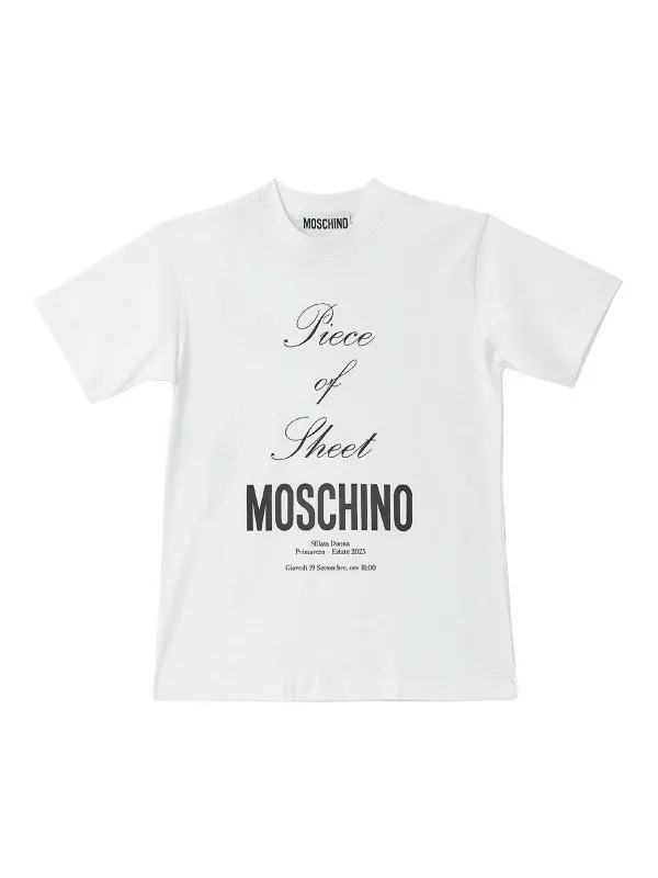 Moschino T-Shirt - Blanc - Blanc - Femme | 251D071704411001