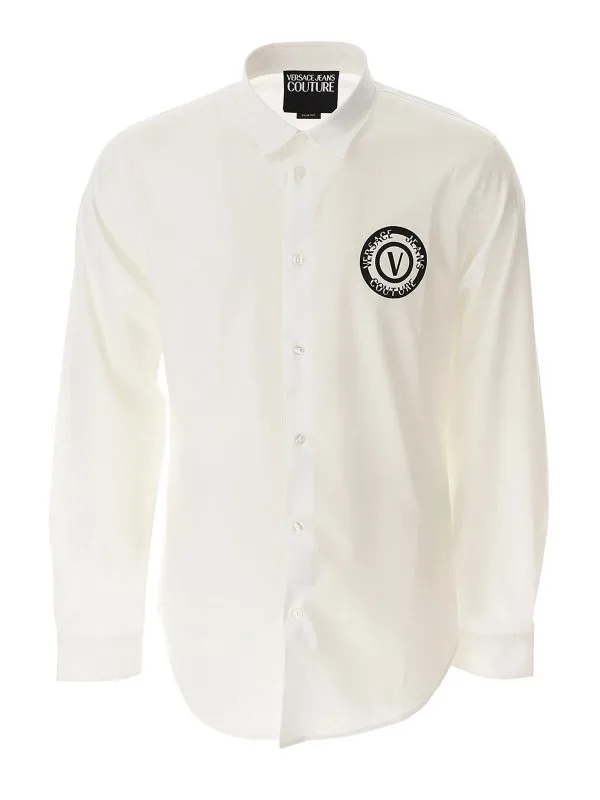 Versace Jeans Chemise - Blanc - Blanc - Homme | 76GALYS176UP201003
