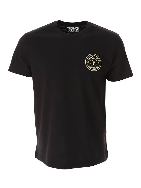 Versace Jeans T-Shirt - Noir - Noir - Homme | 76GAHT0276UP600G89