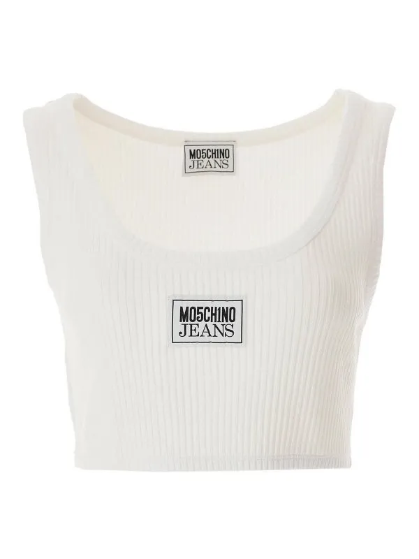 Moschino Jeans Top - Blanc - Blanc - Femme | 81487660001