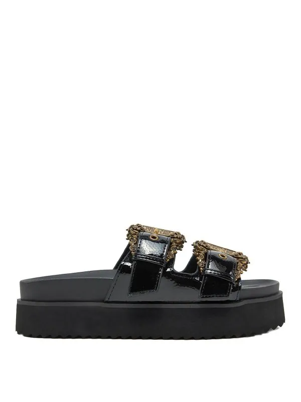 Versace Jeans Sandales - Noir - Noir - Femme | 78VA3SM1ZS539899