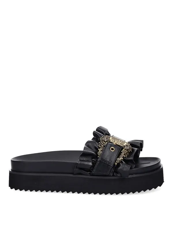 Versace Jeans Sandales - Noir - Noir - Femme | 78VA3SM571570899