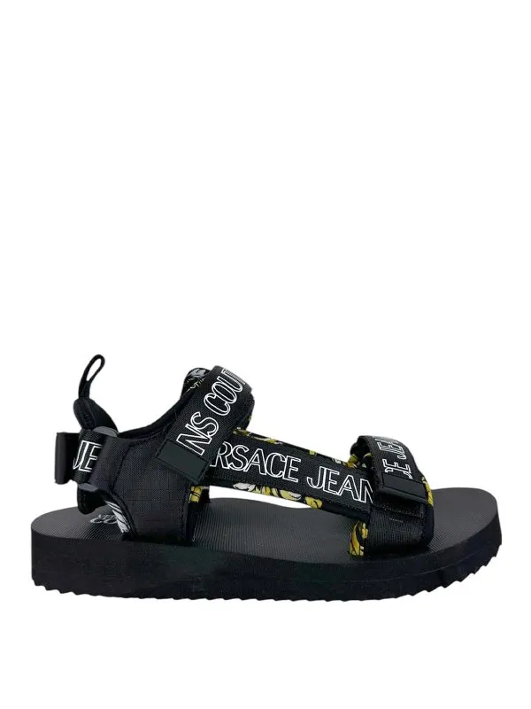 Versace Jeans Sandales - Noir - Noir - Homme | 78YA3S7BZSC21G89