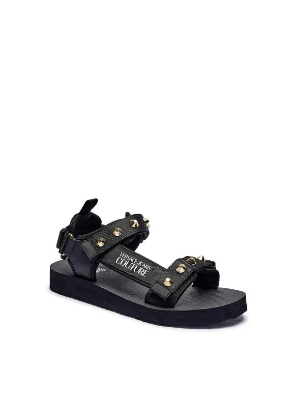 Versace Jeans Sandales - Noir - Noir - Homme | 78YA3S7CZS636G89