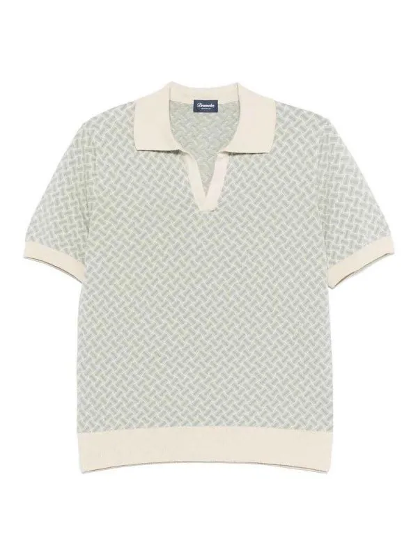 Drumohr Polo - Blanc - Blanc - Homme | D9LZ146NB42 | thebs.com