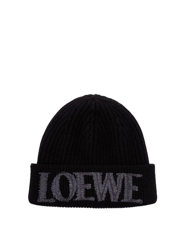 Loewe Bonnet - Noir - Noir - Femme | F540257X231100 | thebs.com
