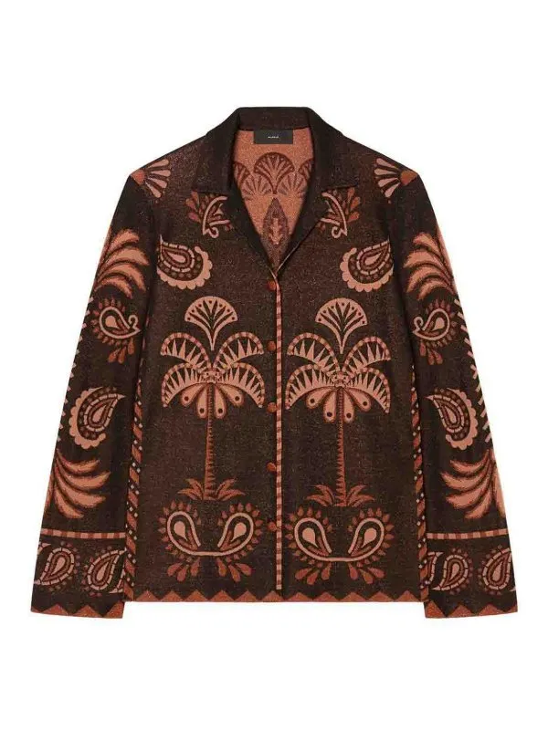 Alanui Chemise - Marron - Marron - Femme | LWHY001R25KNI0011075