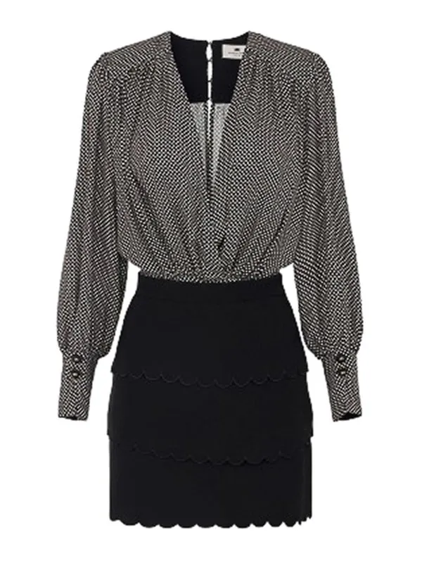 Elisabetta Franchi Robe Au Genou - Noir - Noir | AB85652E2685