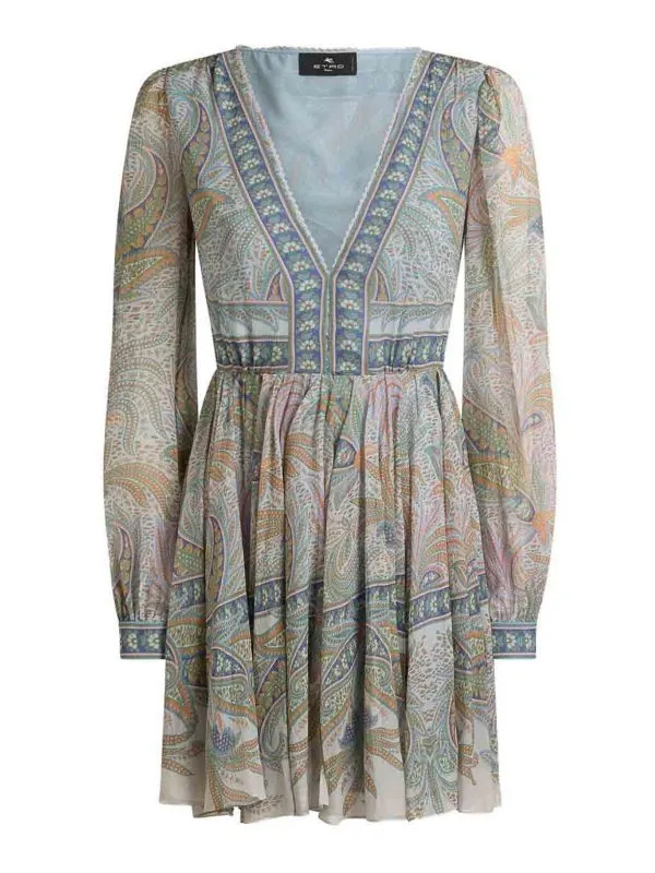 Etro Robe Courte - Gris - Gris - Femme | WRHA002099SP1E0X0830