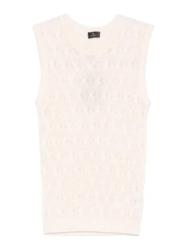 Etro Gilet - Blanc - Blanc - Femme | WRKE0270AU070W3789