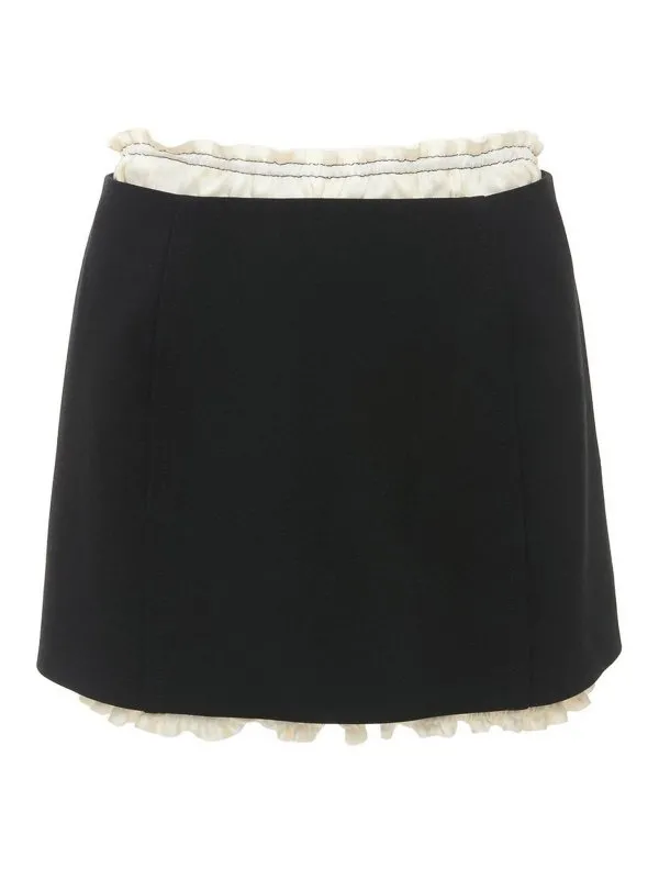 Victoria Beckham Mini Jupe - Noir - Noir - Femme | 1125WSK006037A1