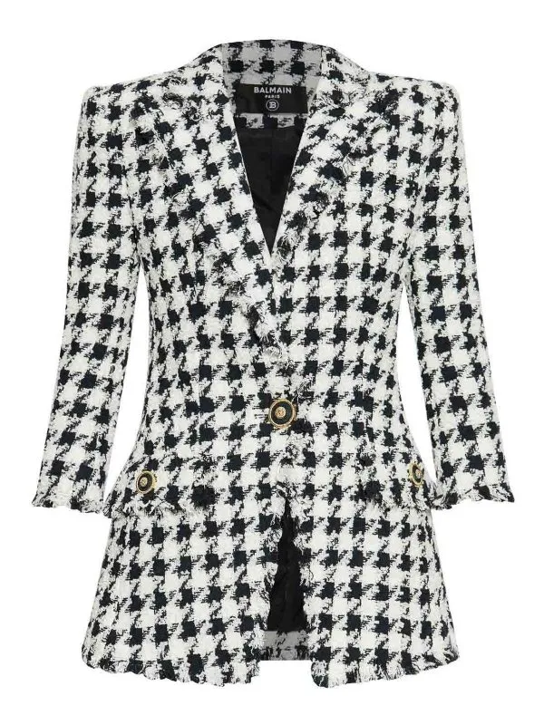 Balmain Blazer - Blanc - Blanc - Femme | EF1SE610XK69SJY