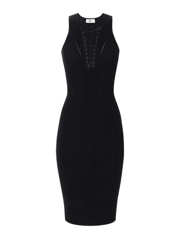 Elisabetta Franchi Robe Au Genou - Noir - Noir | AM55B52E2110
