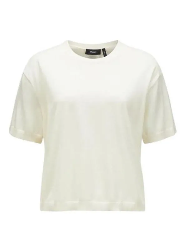 Theory T-Shirt - Blanc - Blanc - Femme | O0711719CX1 | thebs.com