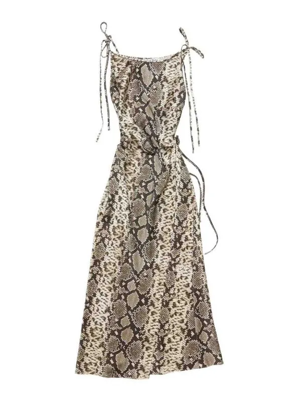 Acne Studios Maxi Robe - Marron - Marron - Femme | A20793BPH