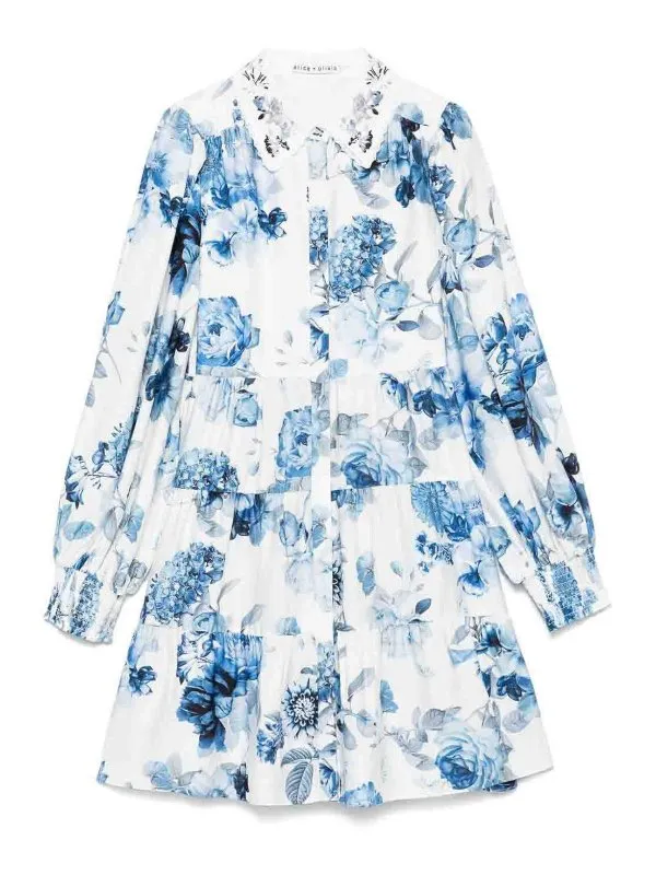 Alice+Olivia Robe Courte - Bleu - Bleu - Femme | CC503P18526K417