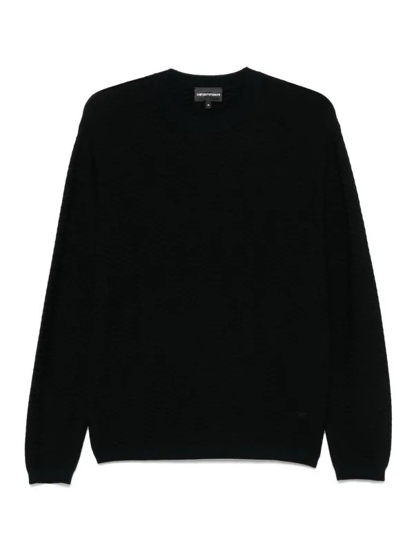 Emporio Armani Pull Col Rond - Bleu - Bleu | EM000864AF13893FB166