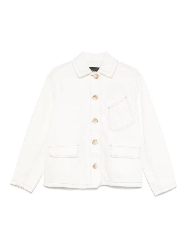 Emporio Armani Veste Casual - Blanc - Blanc | EW000726AF12426U0006