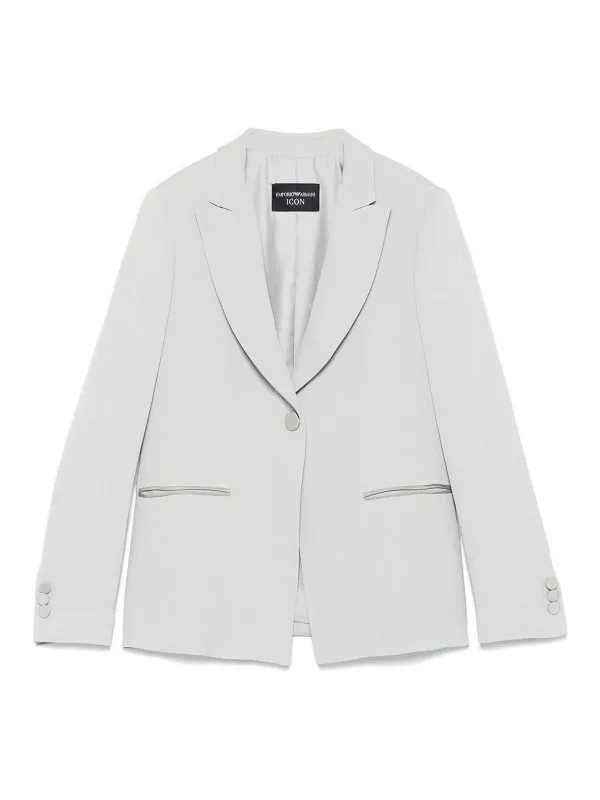 Emporio Armani Blazer - Gris Clair - Femme | EW000979TE12255O8002