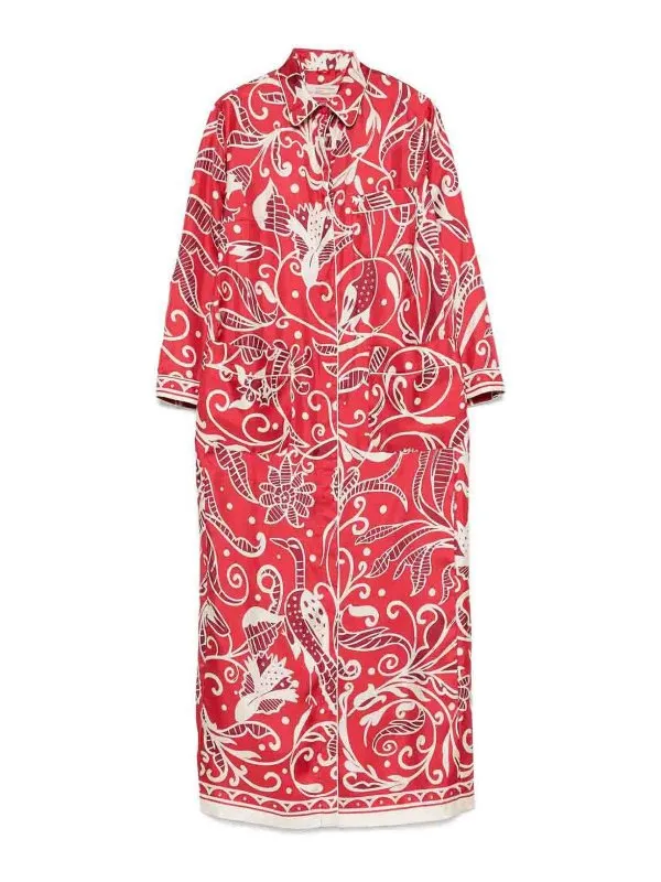 F.R.S For Restless Sleepers Maxi Robe - Rouge | AB000873TE00848425